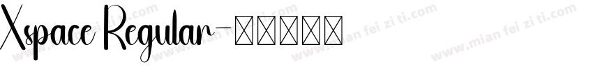 Xspace Regular字体转换